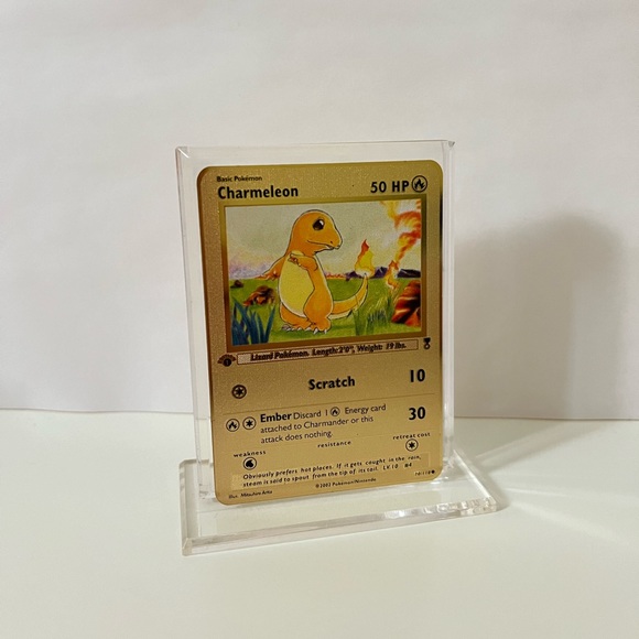 Pokemon Charmeleon 70/110 METAL GOLD CARD  Collectible/Gift/ Display - Picture 3 of 3